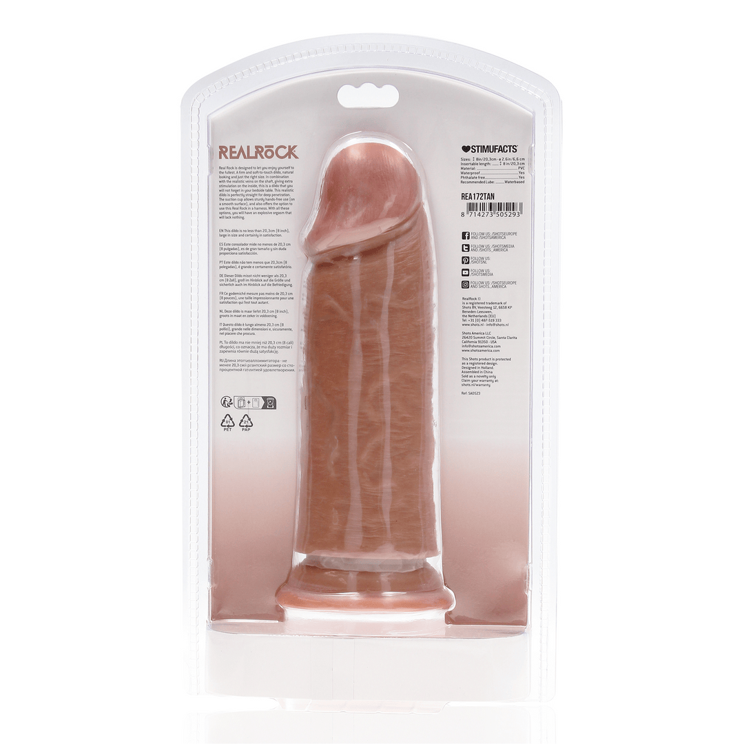 Realistischer Dildo extra dick gerade ohne Hoden Hautfarbe 20,3 x Ø 6,6 cm – Ansicht 10