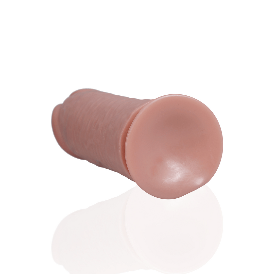 Realistischer Dildo extra dick gerade ohne Hoden Hautfarbe 25,4 x Ø 8 cm – Ansicht 4