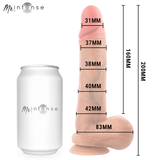 Realistischer Dildo Gary M aus Silikon mit Hoden 20 cm Ø 4,2 cm – Ansicht 5
