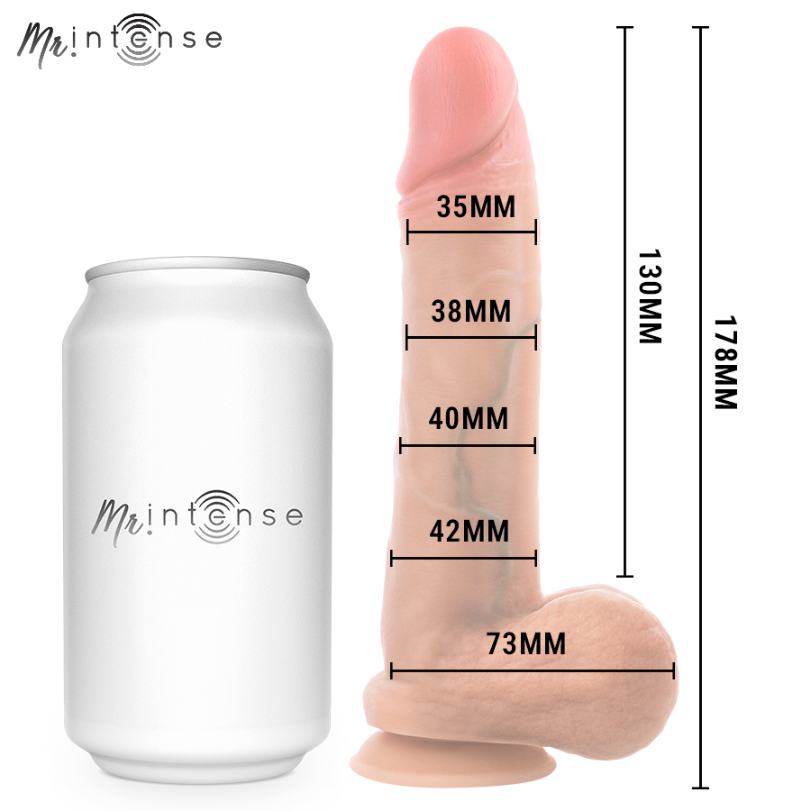 Realistischer Dildo Gary S aus Silikon mit Hoden 17,8 cm Ø 4,2 cm – Ansicht 5