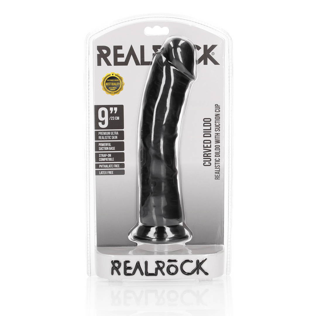 Realistischer Dildo gebogen mit Saugfuß 23 x Ø 5,5 cm – Ansicht 2