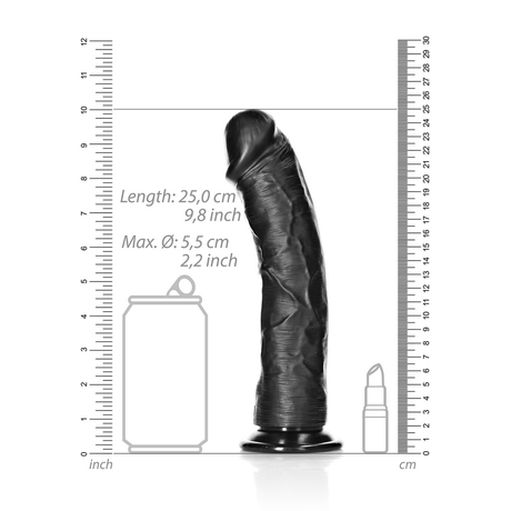Realistischer Dildo gebogen mit Saugfuß 23 x Ø 5,5 cm – Ansicht 6