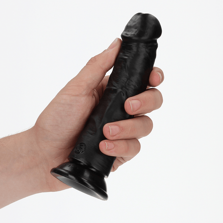 Realistischer Dildo gebogen mit Saugfuß Schwarz 15,5 x Ø 4 cm – Ansicht 7