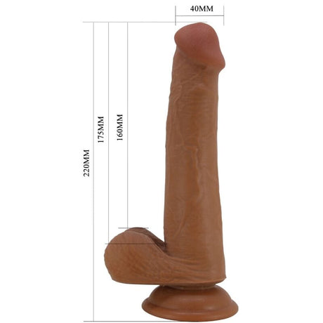 Realistischer Dildo Grosser Braun 22 cm