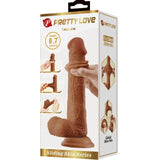 Realistischer Dildo grosser Braun 22 cm – Ansicht 6