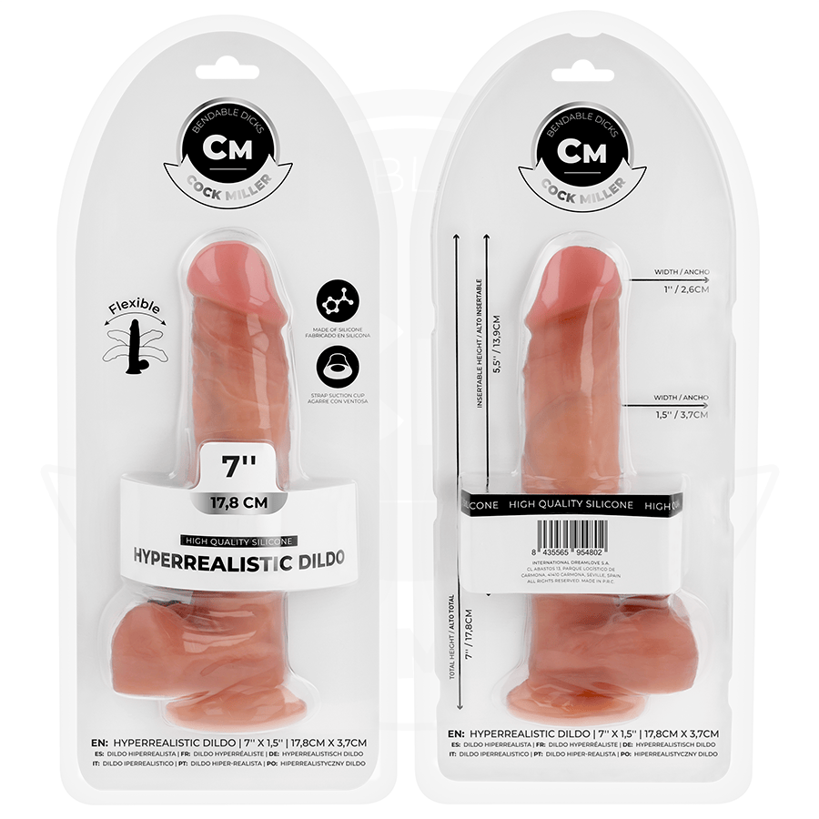 Realistischer Dildo Hyperrealistischer Artikulierbarer 17,8 cm