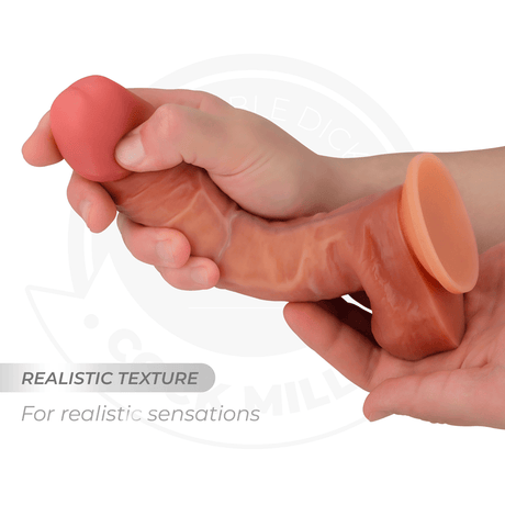 Realistischer Dildo Hyperrealistischer Artikulierbarer 19,3 cm