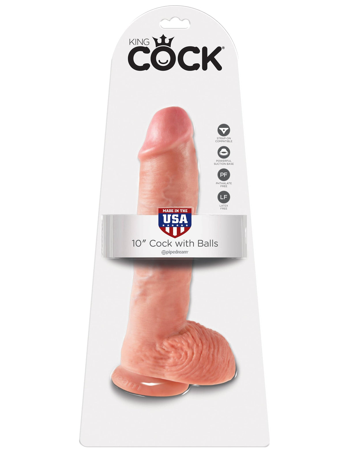 Realistischer Dildo Jones mit Hoden natur