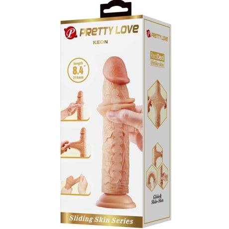 Realistischer Dildo Keon Hautfarbe 21 cm