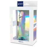 Realistischer Dildo mit Hoden Transparent 15,5 x 3,5 cm – Ansicht 2