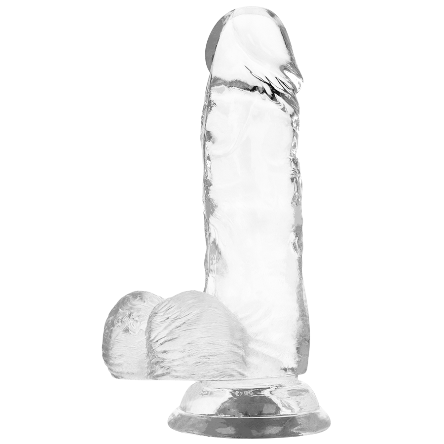 Realistischer Dildo mit Hoden Transparent 15,5 x 3,5 cm – Ansicht 5