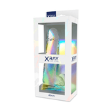 Realistischer Dildo mit Hoden Transparent 20 x 4,5 cm – Ansicht 2
