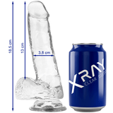 Realistischer Dildo mit Hoden Transparent 18,5 x 3,8 cm