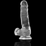 Realistischer Dildo mit Hoden Transparent 18,5 x 3,8 cm – Ansicht 7
