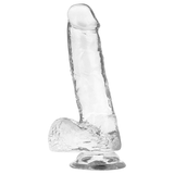 Realistischer Dildo mit Hoden Transparent 18,5 x 3,8 cm – Ansicht 5