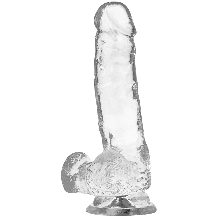 Realistischer Dildo mit Hoden Transparent 18,5 x 3,8 cm – Ansicht 4