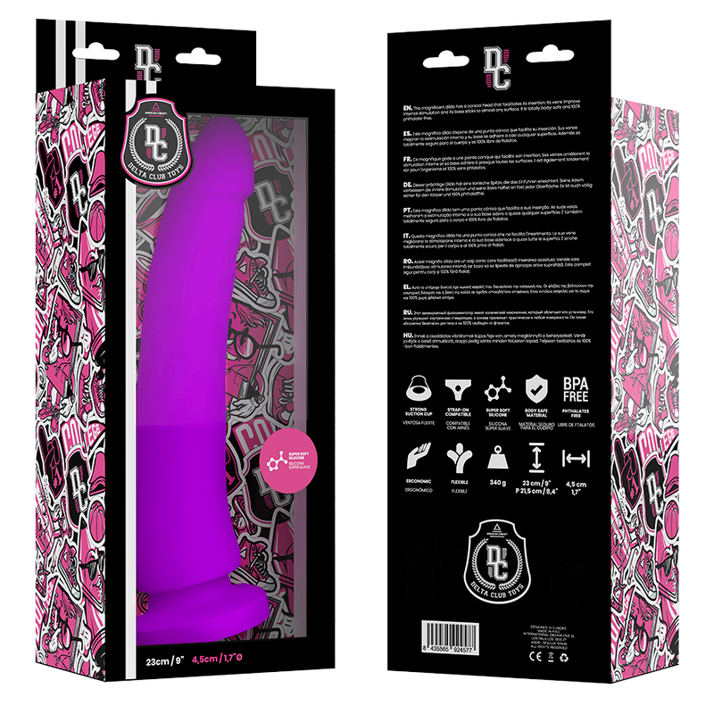 Realistischer Dildo Lila 23 x 4,5 cm – Ansicht 3