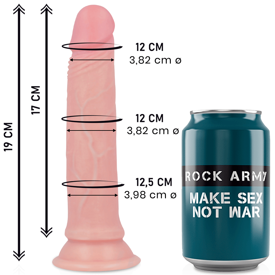 Realistischer Dildo Liquid Silicone Premium Avenger Realistic 19 x 3,98 cm