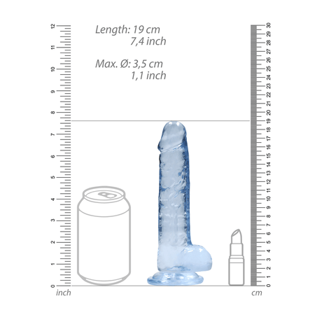 Realistischer Dildo mit Hoden 15 x Ø 3,5 cm – Ansicht 6
