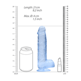 Realistischer Dildo mit Hoden 16 x Ø 4 cm – Ansicht 6