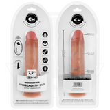 Realistischer Dildo mit Saugnäpfen und Fernbedienung und Vibration 19,5 cm