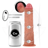 Realistischer Dildo mit Saugnäpfen und Fernbedienung und Vibration 20,5 cm