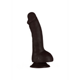 Realistischer Dildo Phoenix mit Saugfuß Dunkelbraun 20,8 x 3,8 cm