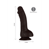 Realistischer Dildo Phoenix mit Saugfuß Dunkelbraun 20,8 x 3,8 cm – Ansicht 3