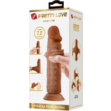 Realistischer Dildo Quentin Braun 18 cm – Ansicht 6