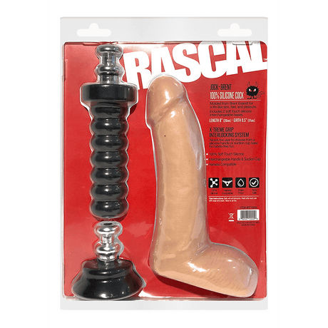 Realistischer Dildo Rascal Jock Brent Natur 20 cm – Ansicht 2