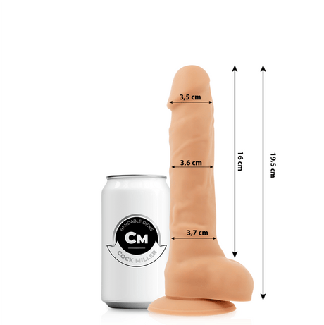 Realistischer Dildo Realistisches Silikon Dichte Artikulierbares Fleisch Hautfarbe 19,5 cm