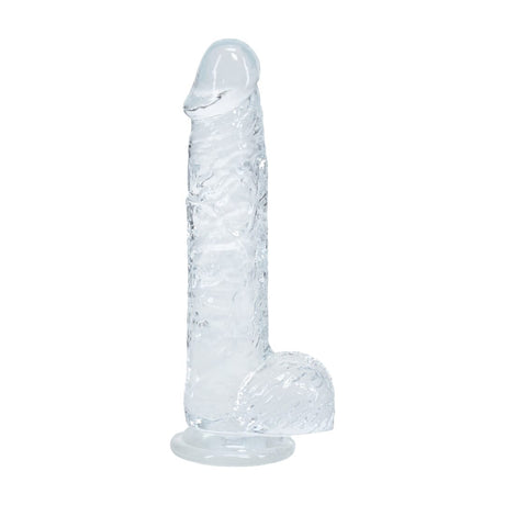 Realistischer Dildo RealRock Crystal Clear mit Hoden und Saugfuß TPE 12,7 x Ø 2,8 cm – Ansicht 17