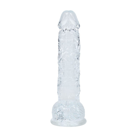 Realistischer Dildo RealRock Crystal Clear mit Hoden und Saugfuß TPE 12,7 x Ø 2,8 cm – Ansicht 15