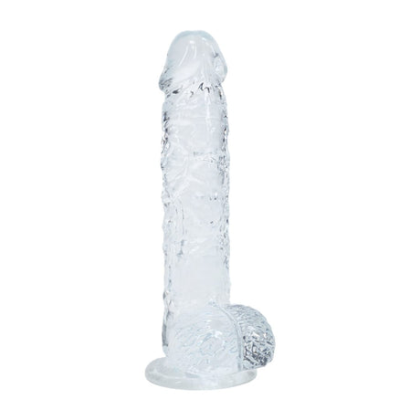 Realistischer Dildo RealRock Crystal Clear mit Hoden und Saugfuß TPE 12,7 x Ø 2,8 cm – Ansicht 13
