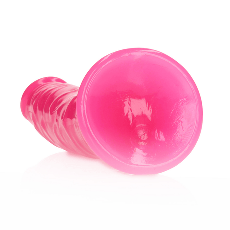 Realistischer Dildo Slim mit Saugfuß nachtleuchtend Grün 18 x Ø 3,5 cm – Ansicht 5
