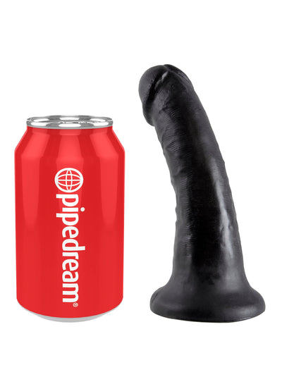 Dildo Realistic King Cock Black 25 x 6 cm