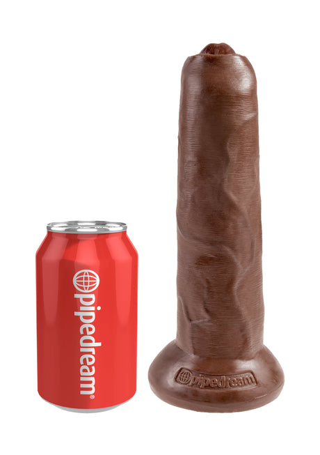 Realistischer Dildo unbeschnitten 25,5 x 4,5 cm Schoko