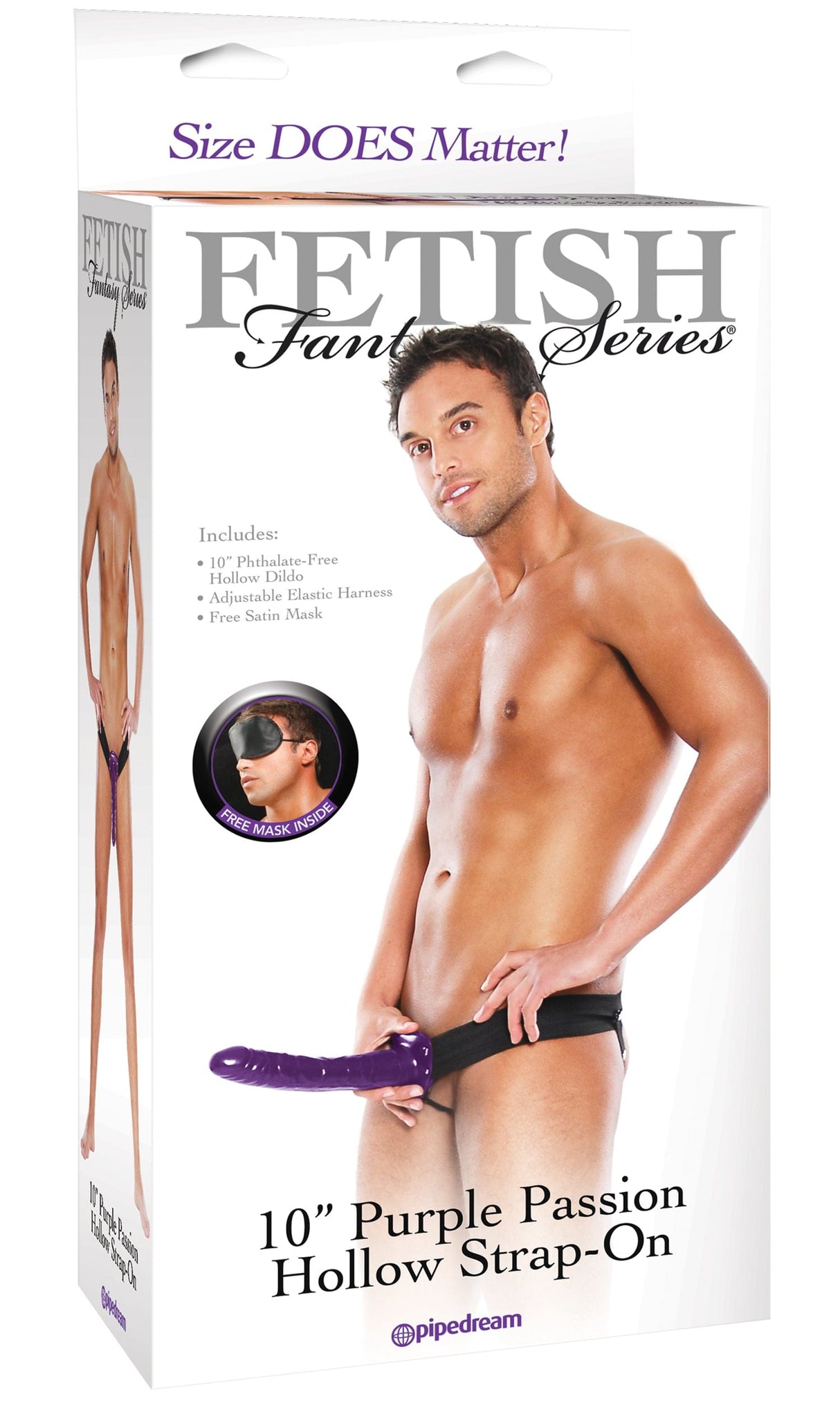 Realistischer Strap-On Hohl 25 x 6 cm