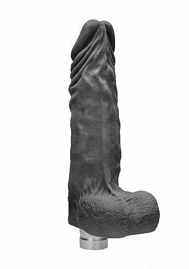 Realistischer Vibrator Älpelekopf 20,5 x 5 cm Schwarz