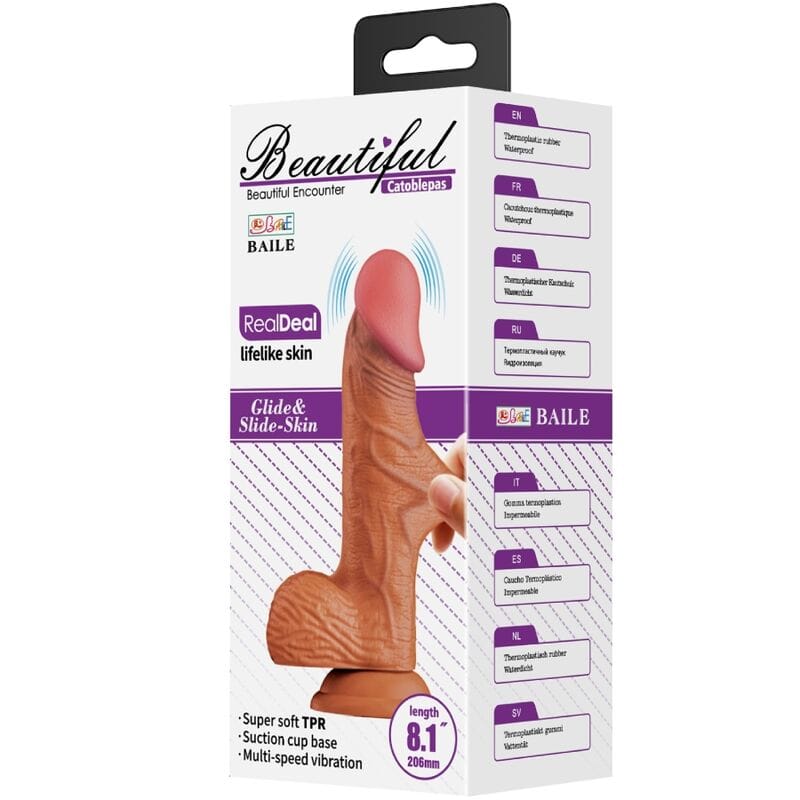 Realistischer Vibrator Catoblepas Flesh Fernbedienung 20,6 cm