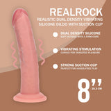 Realistischer Vibrator Dual Density gebogen mit Saugfuß 20,3 x Ø 4,3 cm – Ansicht 13