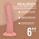Realistischer Vibrator Dual Density gebogen mit Saugfuß Braun 15,5 x Ø 3,4 cm – Ansicht 13