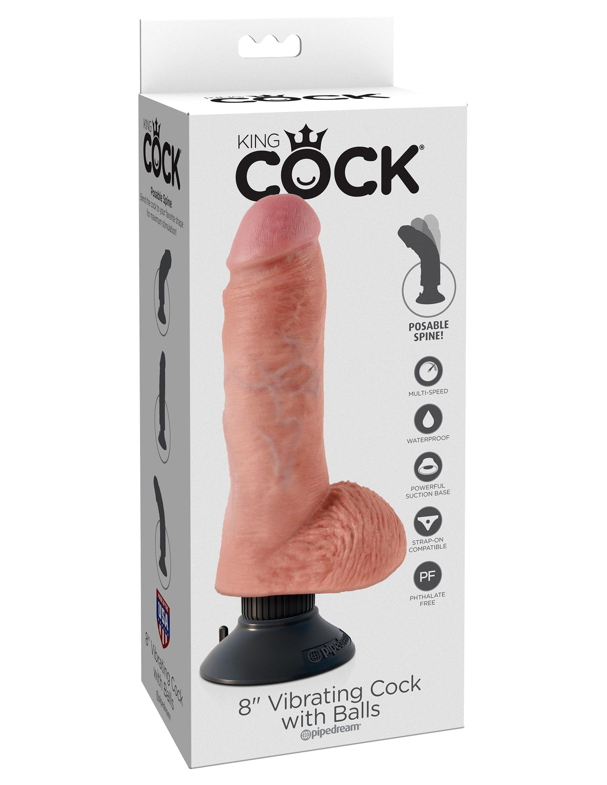 Realistischer Vibrator King mit Hoden