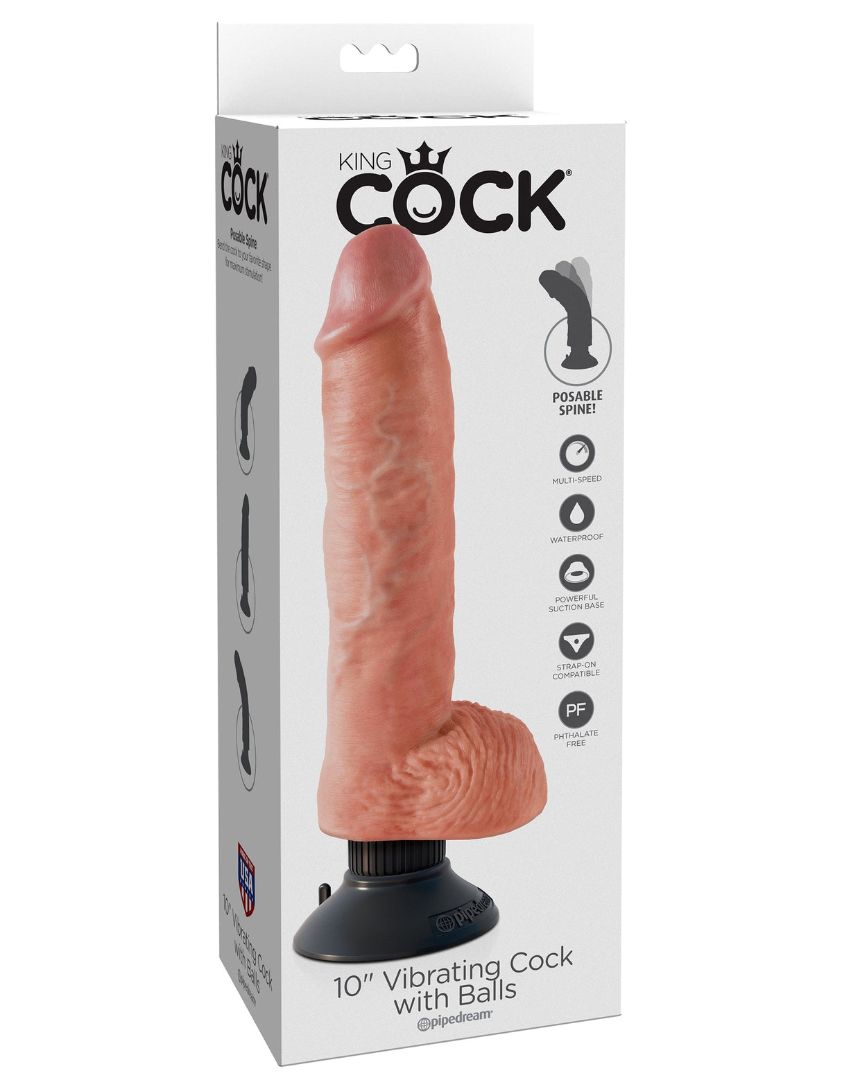 Realistischer Vibrator King mit Hoden