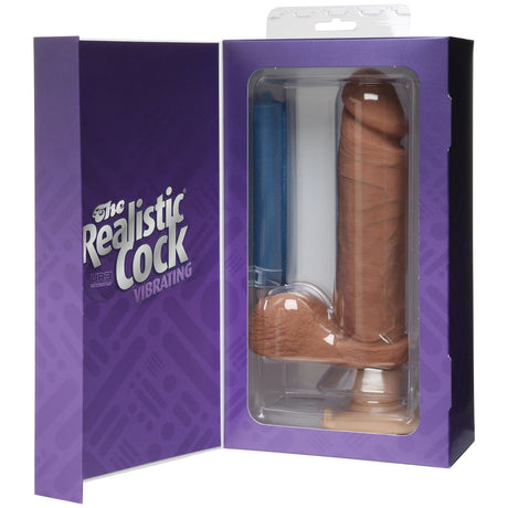 Realistischer Vibrator Logan braun 23,6 x 5 cm
