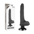 Realistischer Vibrator mit Fernbedienung 2-in-1 Schwarz 18,5 x 4 cm