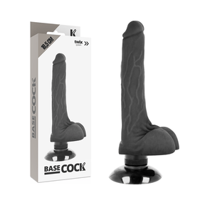 Realistischer Vibrator mit Fernbedienung 2-in-1 Schwarz 18,5 x 4 cm