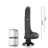 Realistischer Vibrator mit Fernbedienung 2-in-1 Schwarz 18,5 x 4 cm – Ansicht 2