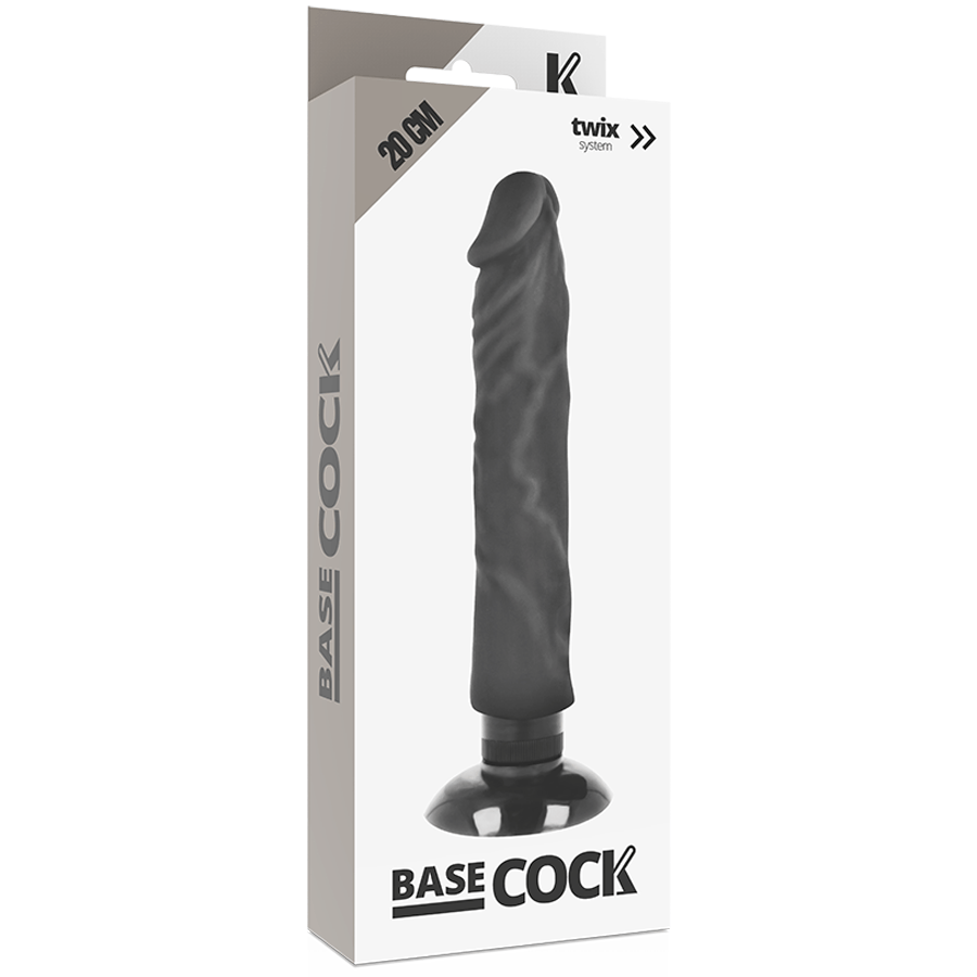 Realistischer Vibrator mit Fernbedienung 2-in-1 Schwarz 20 x 4 cm – Ansicht 5