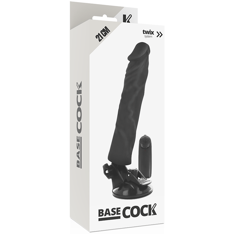 Realistischer Vibrator mit Fernbedienung Schwarz 21 x 4 cm (Nr. 2) – Ansicht 4